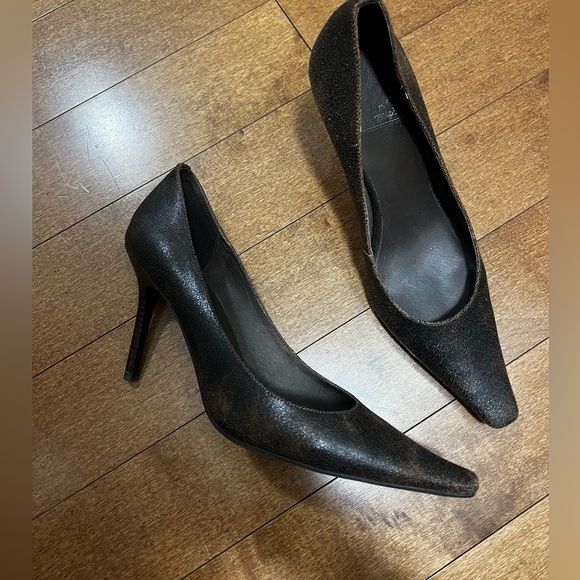 Jeffrey Campbell Brown Leather Pumps - Picture 2 of 5